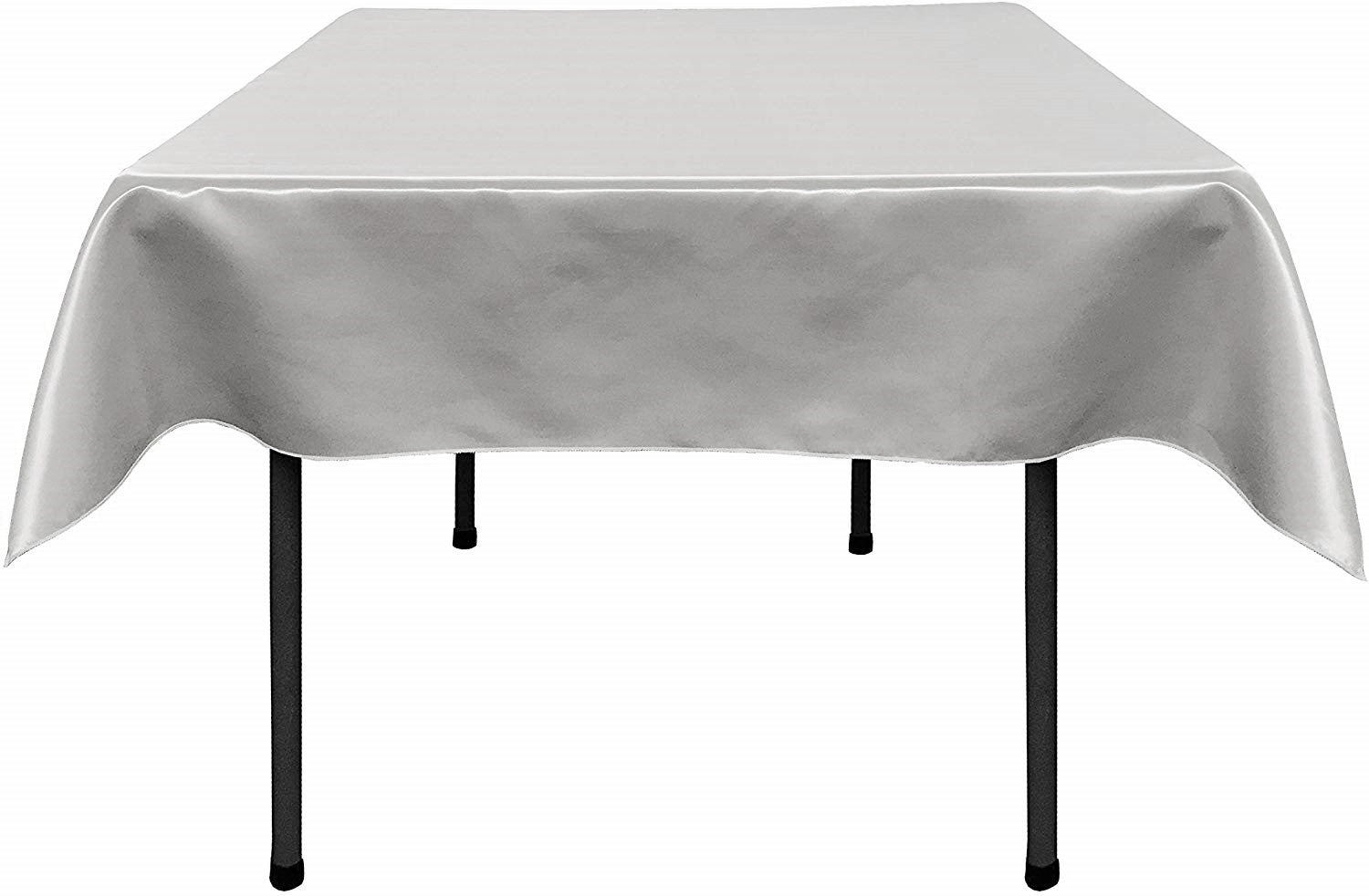 36"x36" SQUARE BRIDAL SATIN TABLECLOTH - New Creations Fabric & Foam Inc