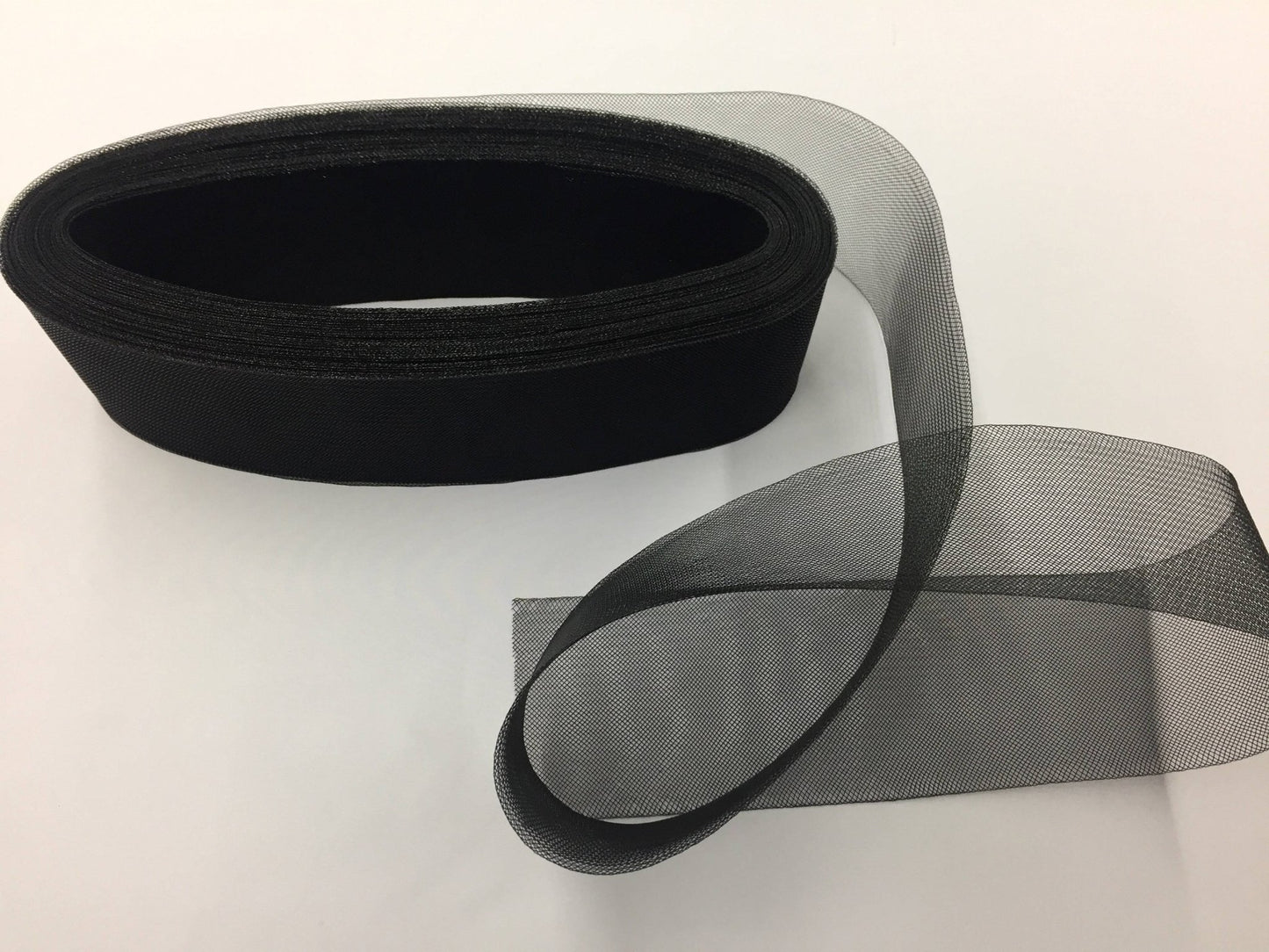 4 Inches black Crinoline Horsehair Braid Trim - wedding - bridal - decorations - sold by the yard. - New Creations Fabric & Foam Inc
