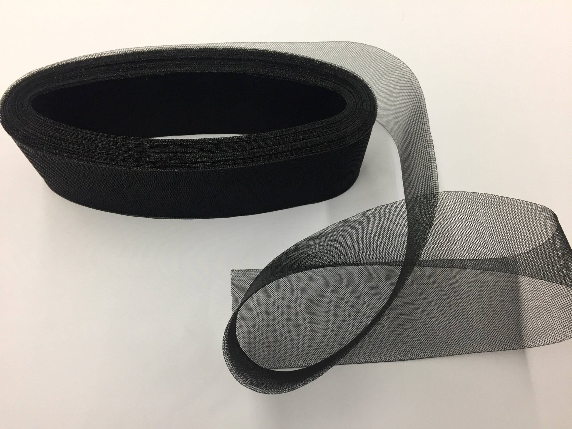 4 Inches black Crinoline Horsehair Braid Trim - wedding - bridal - decorations - sold by the yard. - New Creations Fabric & Foam Inc