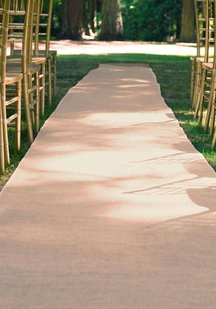 40" Wide Jute Hessian Burlap, Decorative Wedding Isle Runner, Natural Fiber - New Creations Fabric & Foam Inc