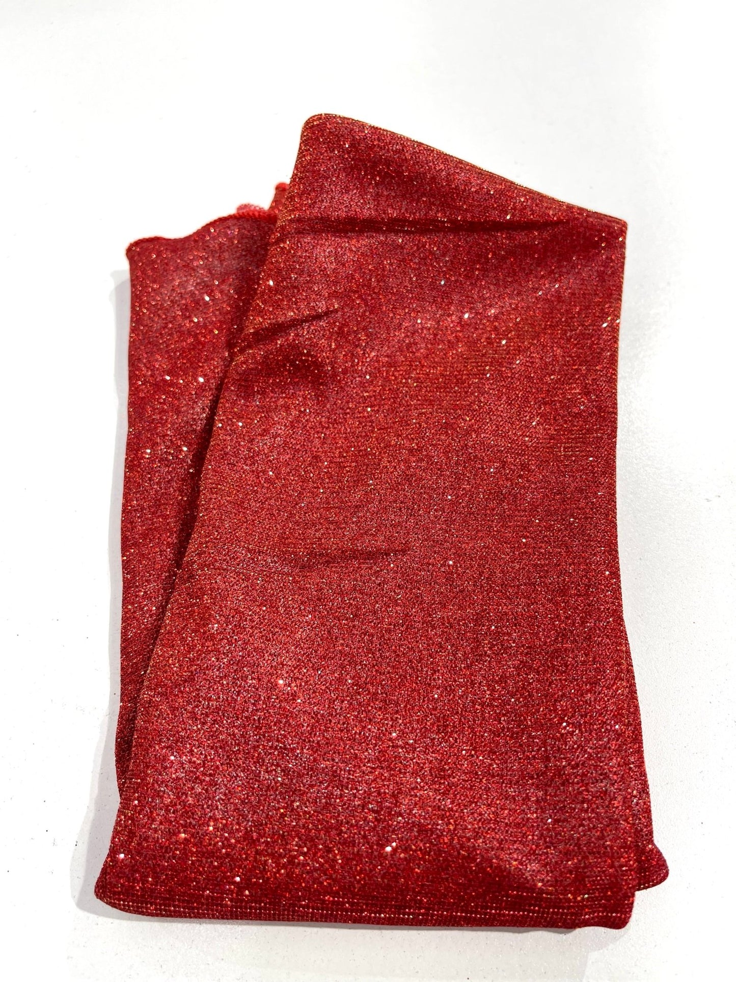 45" ROUND FULL COVERED GLITTER SHIMMER TABLECLOTH - New Creations Fabric & Foam Inc