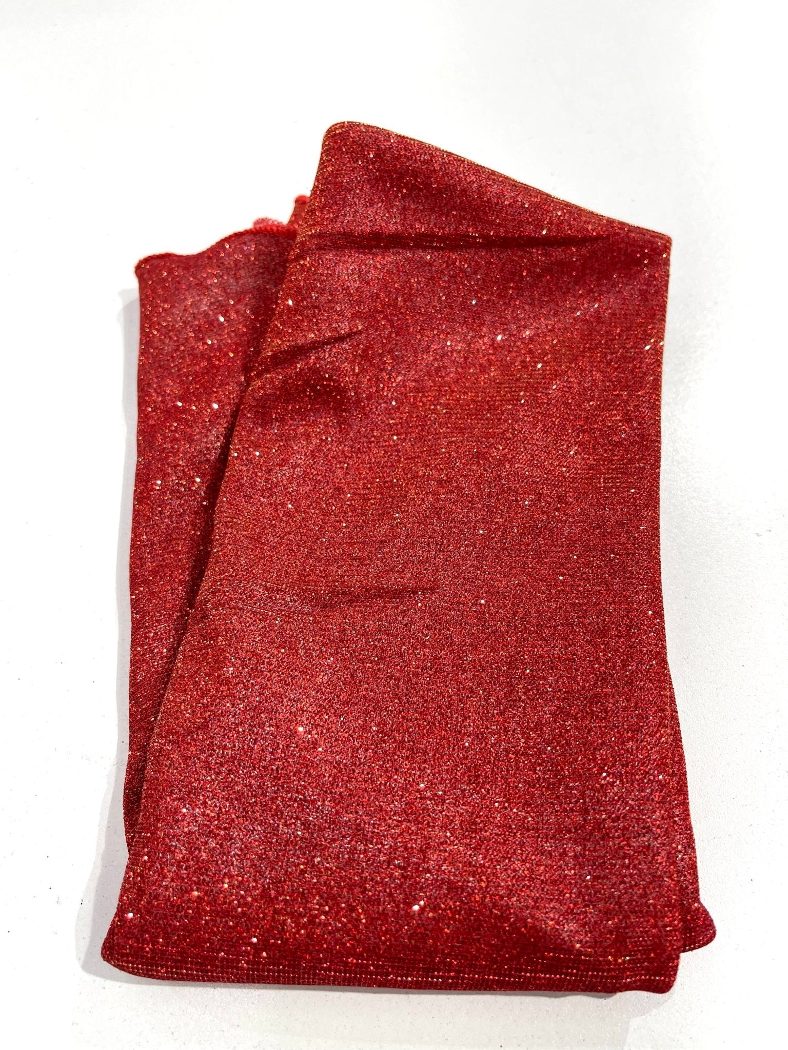 45" ROUND FULL COVERED GLITTER SHIMMER TABLECLOTH - New Creations Fabric & Foam Inc