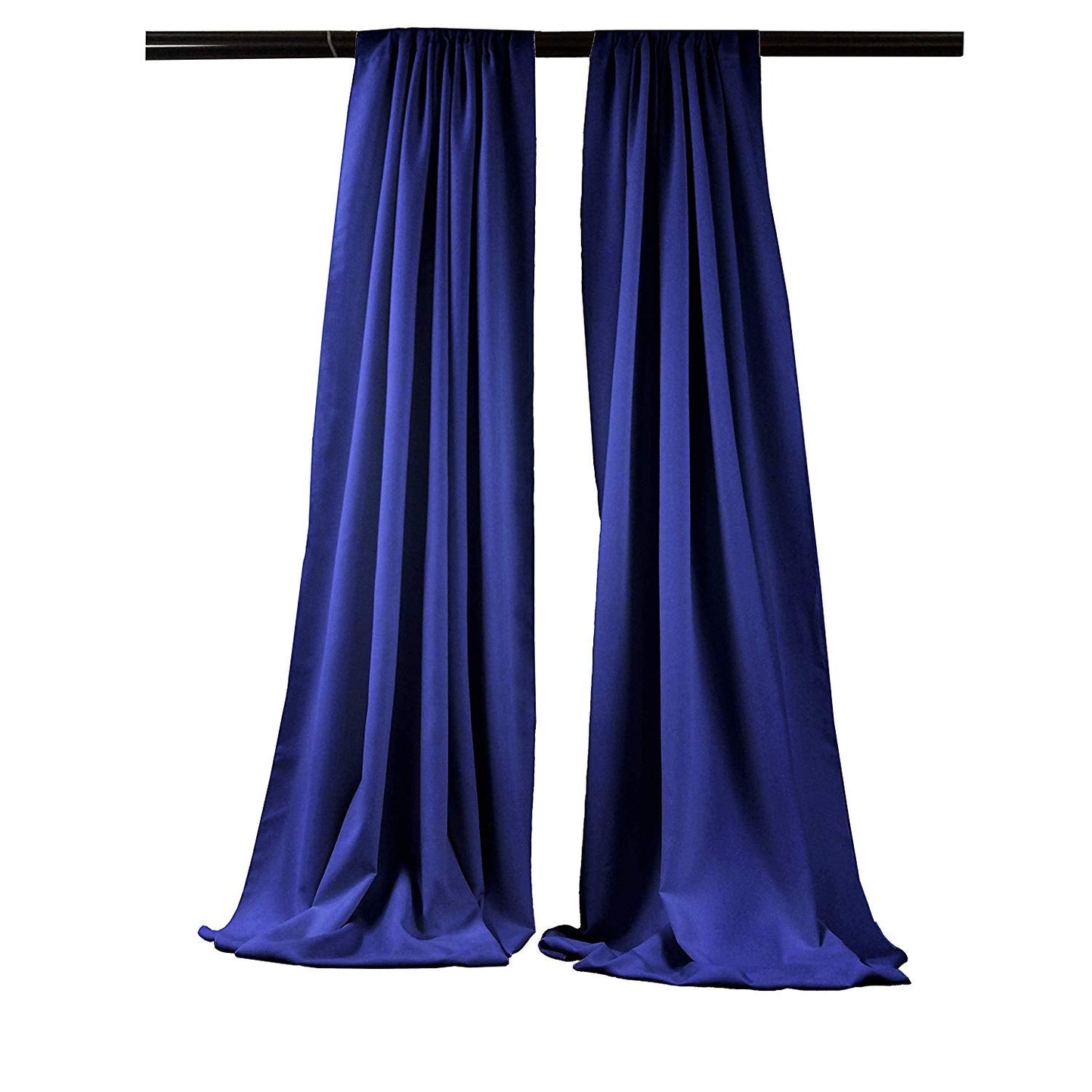 5 Feet Wide x 15 Feet High, Polyester Seamless Backdrop Drape Curtain Panel / Curtain Room Divider / 2 Panels - New Creations Fabric & Foam Inc