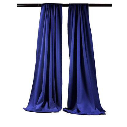 5 Feet Wide x 15 Feet High, Polyester Seamless Backdrop Drape Curtain Panel / Curtain Room Divider / 2 Panels - New Creations Fabric & Foam Inc