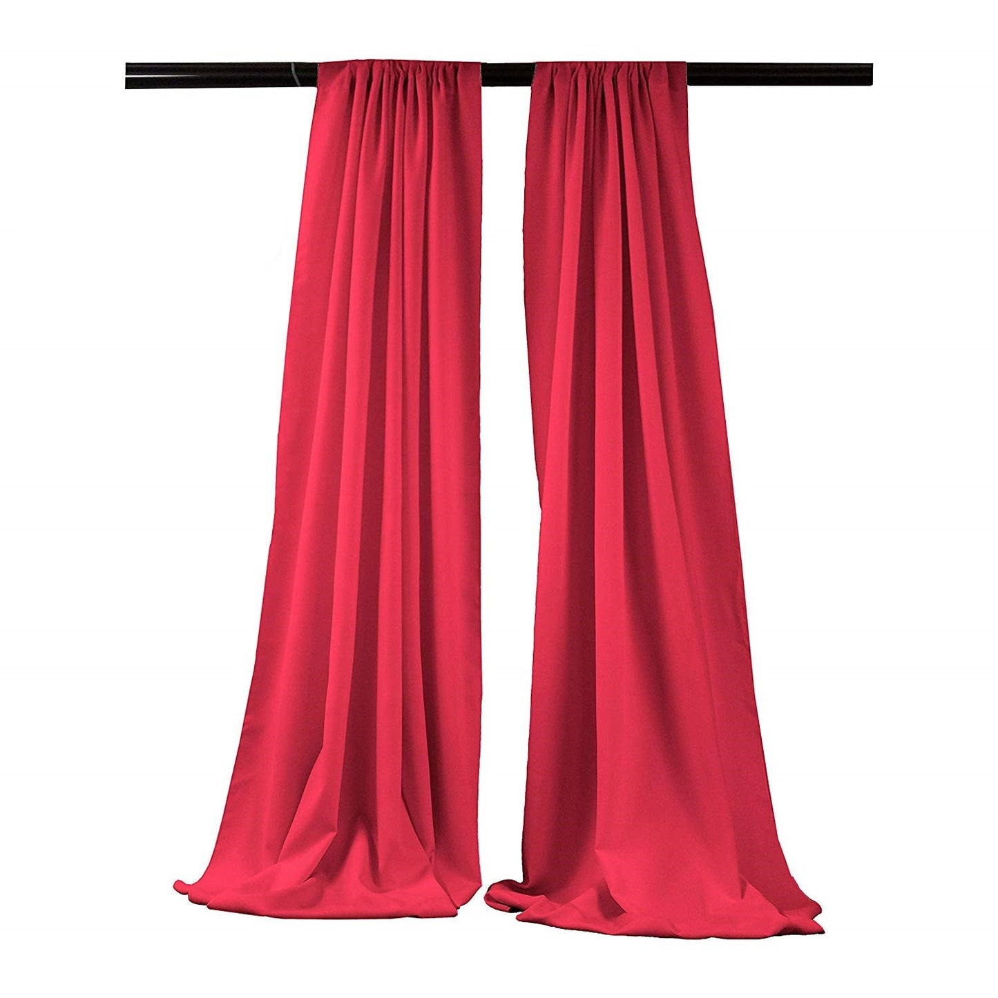 5 Feet Wide x 15 Feet High, Polyester Seamless Backdrop Drape Curtain Panel / Curtain Room Divider / 2 Panels - New Creations Fabric & Foam Inc