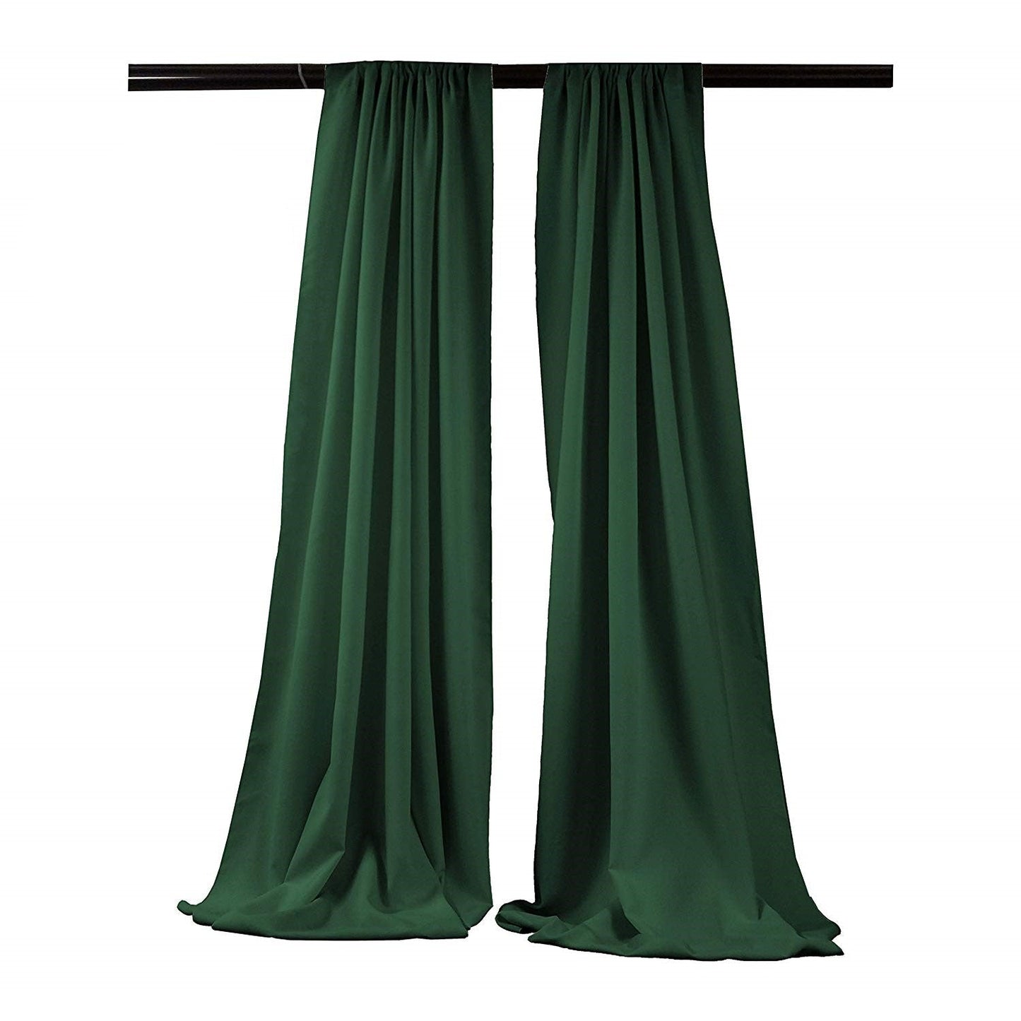 5 Feet Wide x 20 Feet High, Polyester Seamless Backdrop Drape Curtain Panel / Curtain Room Divider / 2 Panels - New Creations Fabric & Foam Inc