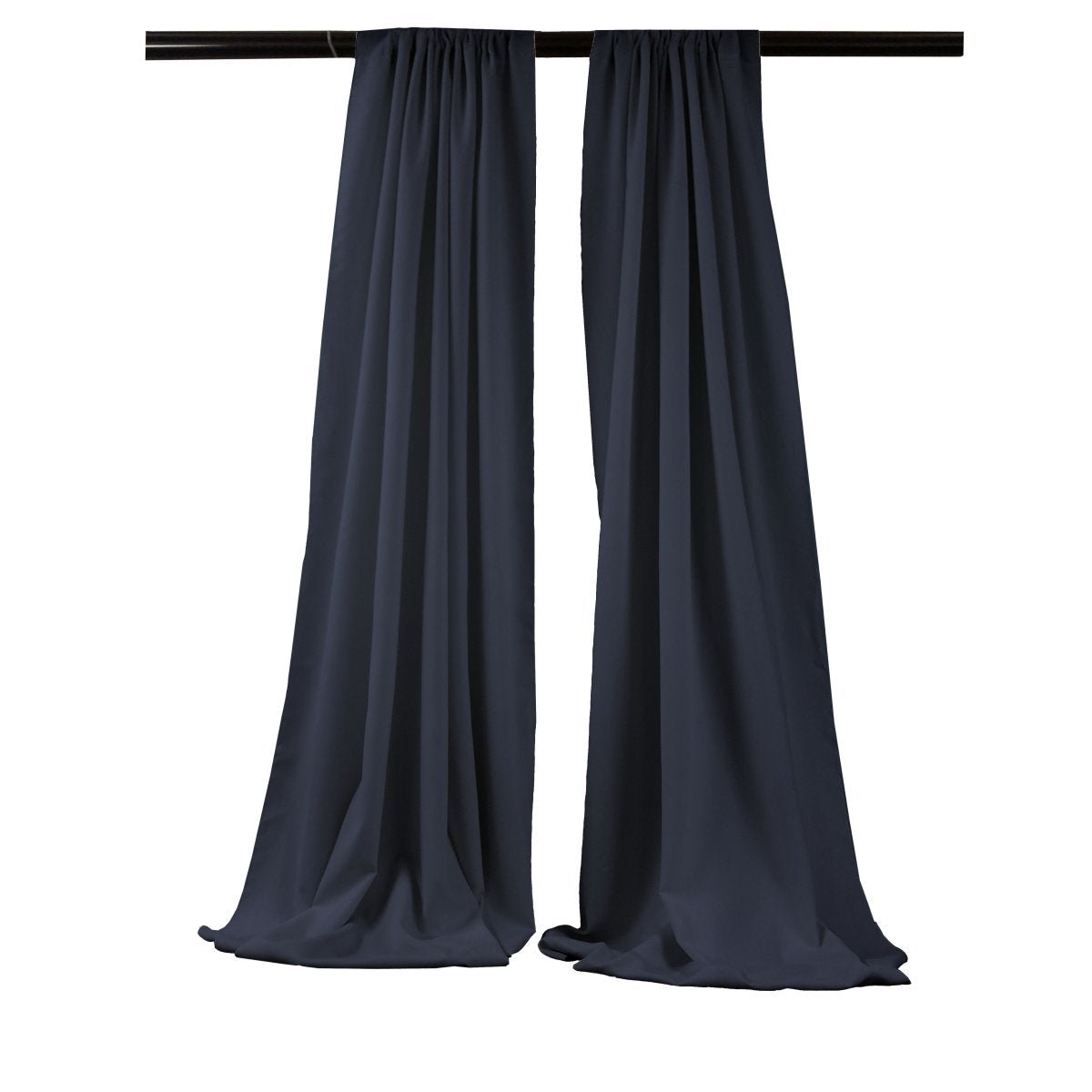 5 Feet Wide x 20 Feet High, Polyester Seamless Backdrop Drape Curtain Panel / Curtain Room Divider / 2 Panels - New Creations Fabric & Foam Inc