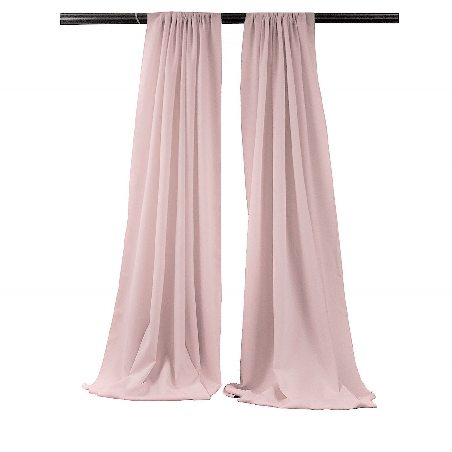 5 Feet Wide x 20 Feet High, Polyester Seamless Backdrop Drape Curtain Panel / Curtain Room Divider / 2 Panels - New Creations Fabric & Foam Inc