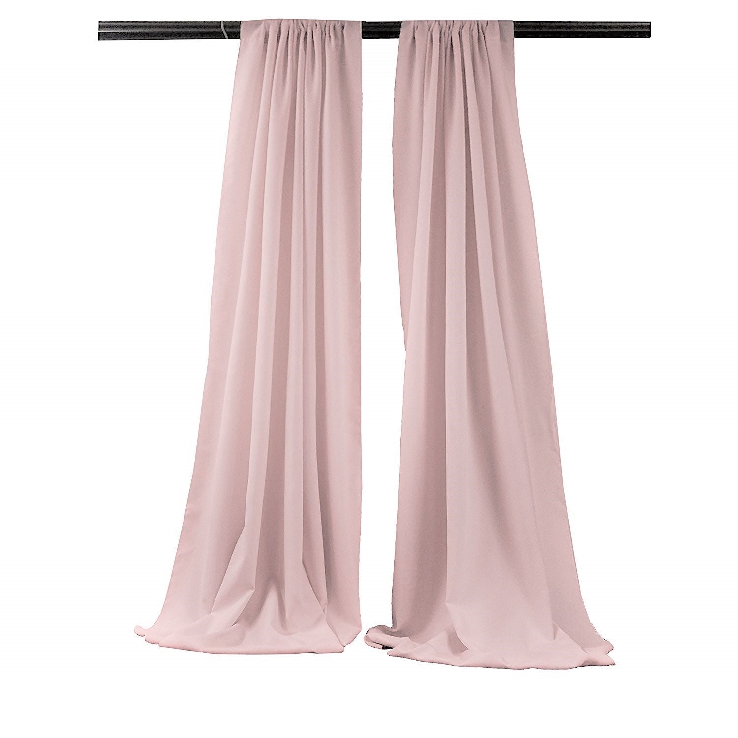 5 Feet Wide x 20 Feet High, Polyester Seamless Backdrop Drape Curtain Panel / Curtain Room Divider / 2 Panels - New Creations Fabric & Foam Inc