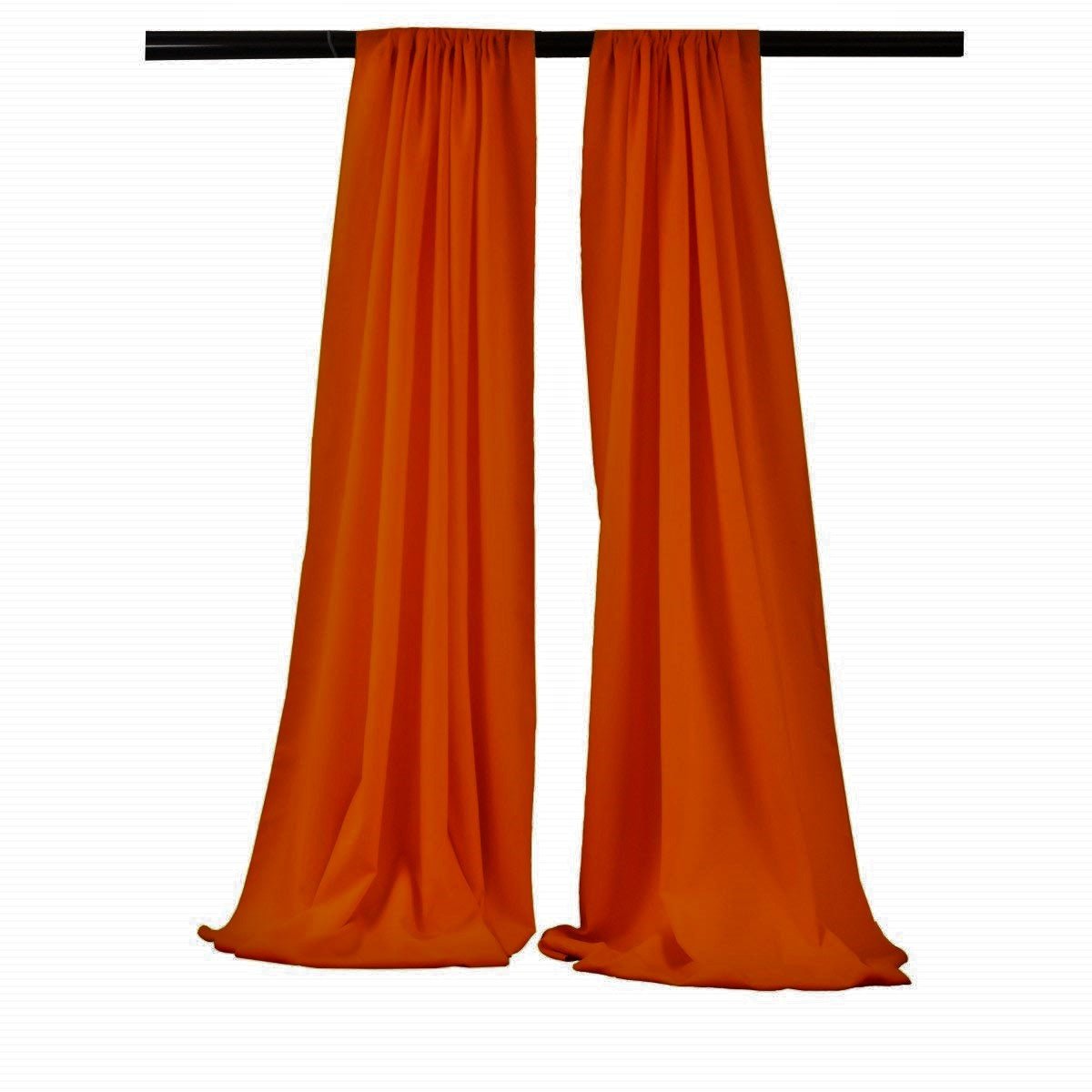5 Feet Wide x 20 Feet High, Polyester Seamless Backdrop Drape Curtain Panel / Curtain Room Divider / 2 Panels - New Creations Fabric & Foam Inc