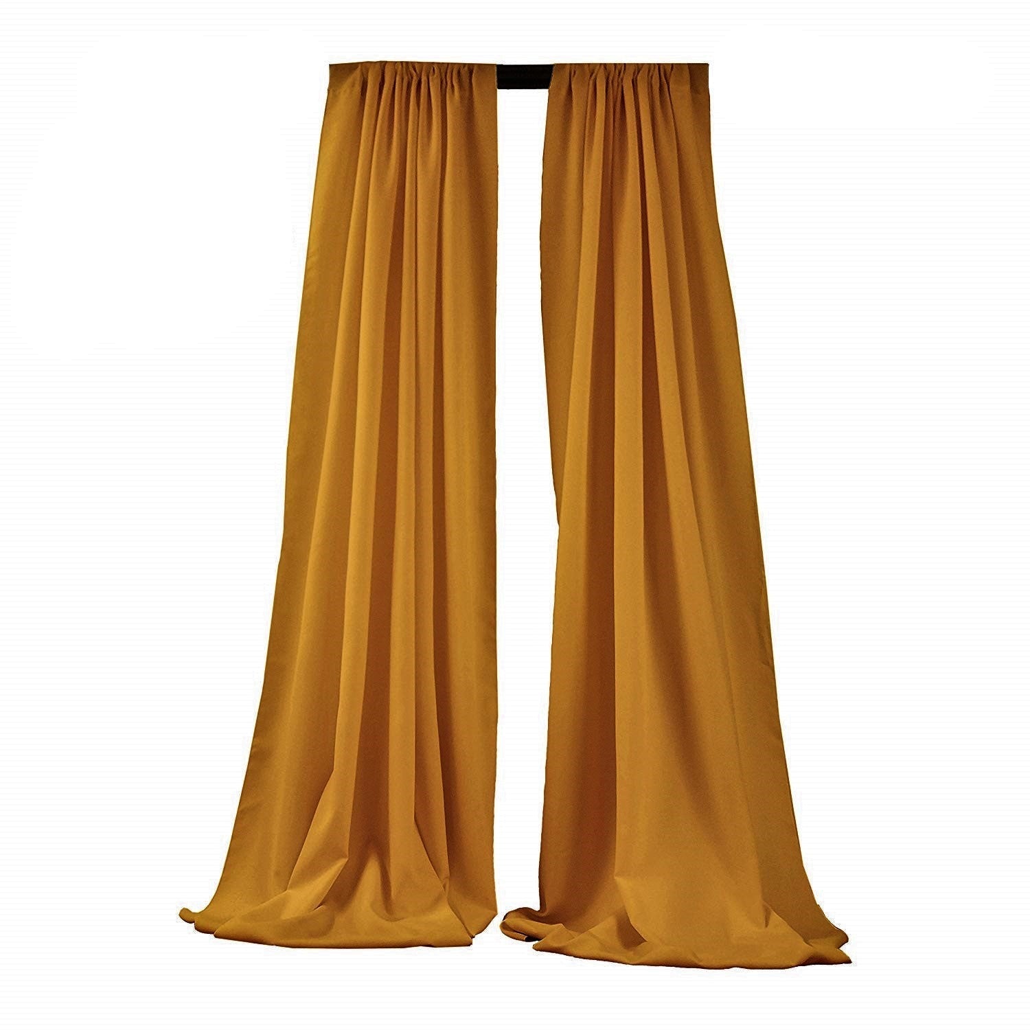 5 Feet Wide x 20 Feet High, Polyester Seamless Backdrop Drape Curtain Panel / Curtain Room Divider / 2 Panels - New Creations Fabric & Foam Inc