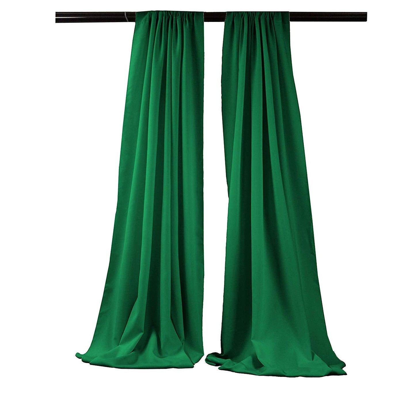 5 Feet Wide x 20 Feet High, Polyester Seamless Backdrop Drape Curtain Panel / Curtain Room Divider / 2 Panels - New Creations Fabric & Foam Inc