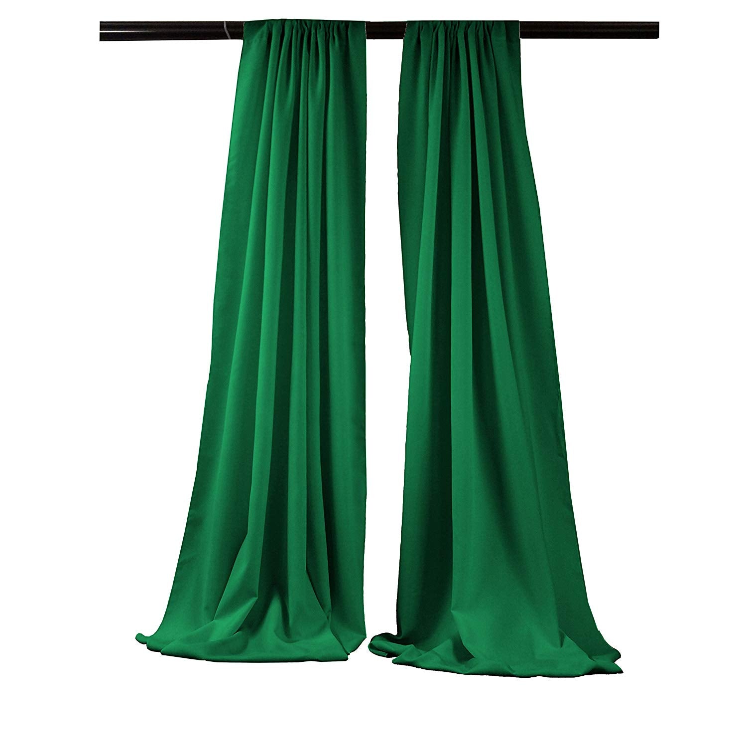 5 Feet Wide x 20 Feet High, Polyester Seamless Backdrop Drape Curtain Panel / Curtain Room Divider / 2 Panels - New Creations Fabric & Foam Inc
