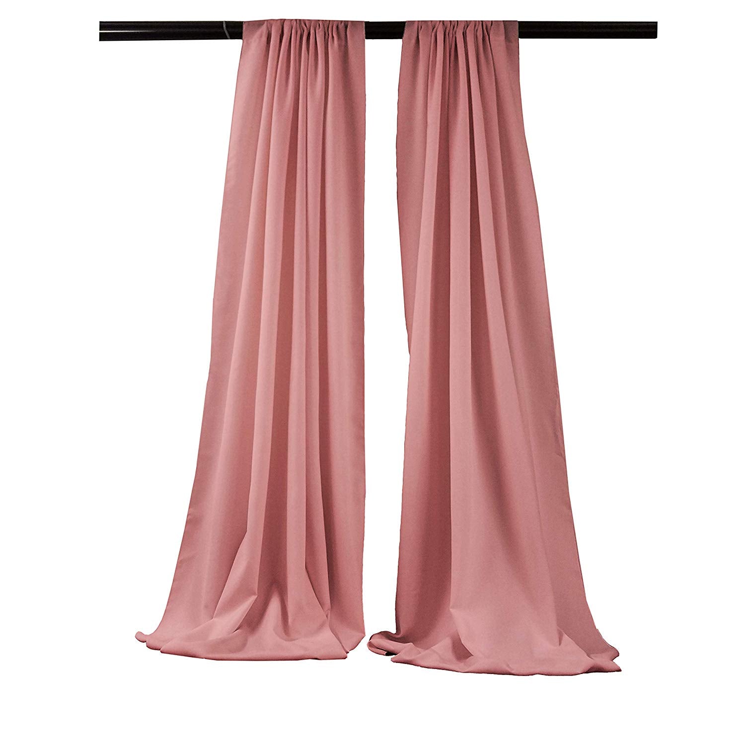 5 Feet Wide x 20 Feet High, Polyester Seamless Backdrop Drape Curtain Panel / Curtain Room Divider / 2 Panels - New Creations Fabric & Foam Inc