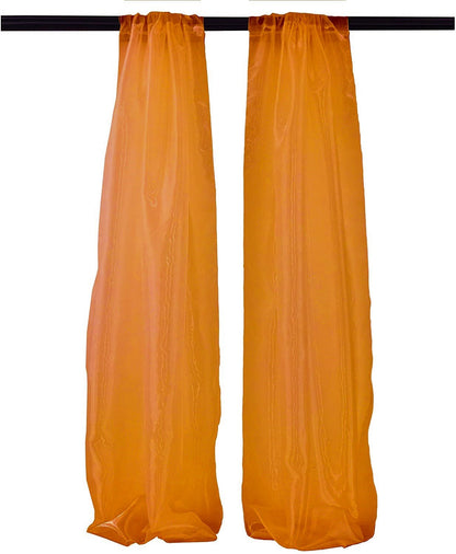 5 Feet Wide x 20 Feet High, Polyester Sheer Mirror Organza Backdrop Drape, Curtain Panels, Room Divider, 1 Pair. - New Creations Fabric & Foam Inc