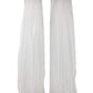 5 Feet Wide x 20 Feet High, Polyester Sheer Mirror Organza Backdrop Drape, Curtain Panels, Room Divider, 1 Pair. - New Creations Fabric & Foam Inc