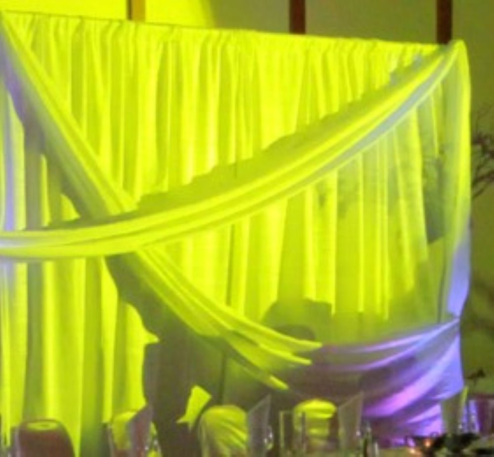 5 Feet Wide x 6 Feet High, Polyester Poplin Backdrop Drape Curtain Panel, Room Divider, 1 Pair - New Creations Fabric & Foam Inc