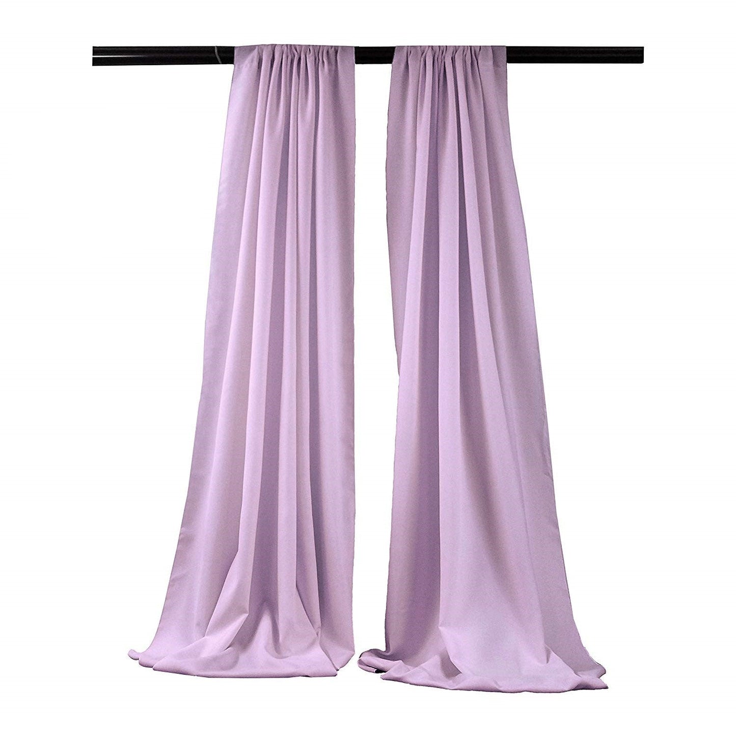 5 Feet Wide x 7 Feet High, Polyester Poplin Backdrop Drape Curtain Panel, Room Divider, 1 Pair - New Creations Fabric & Foam Inc