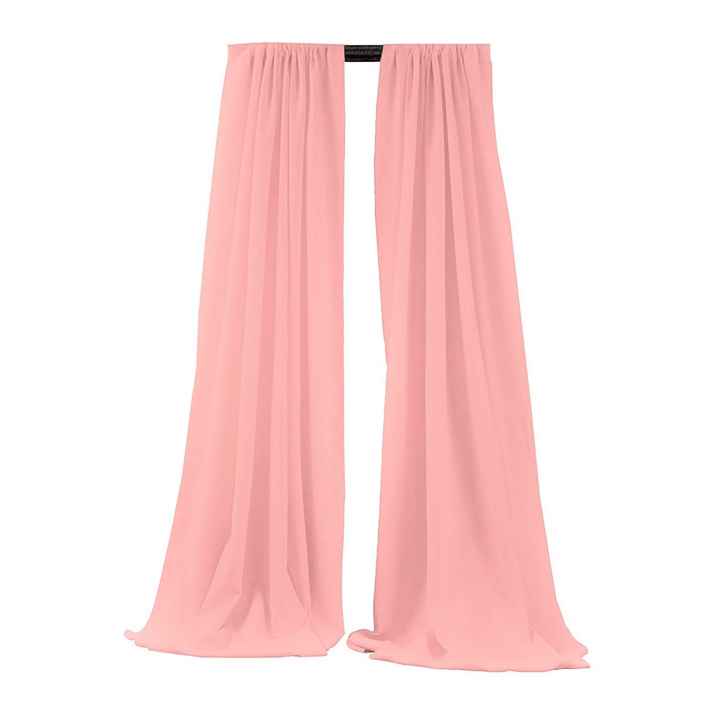 5 Feet Wide x 8 Feet High, Polyester Poplin Backdrop Drape Curtain Panel, Room Divider, 1 Pair - New Creations Fabric & Foam Inc