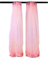 5 Feet Wide x 9 Feet High, Polyester Sheer Mirror Organza Backdrop Drape, Curtain Panels, Room Divider, 1 Pair. - New Creations Fabric & Foam Inc