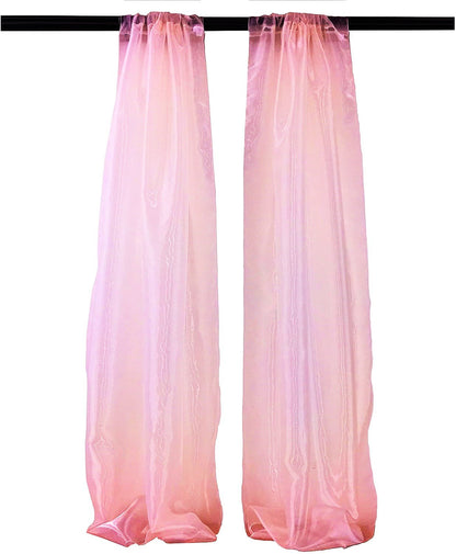 5 Feet Wide x 9 Feet High, Polyester Sheer Mirror Organza Backdrop Drape, Curtain Panels, Room Divider, 1 Pair. - New Creations Fabric & Foam Inc