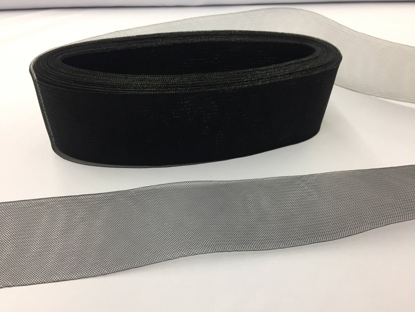 5 yards - 4 inches black crinoline horsehair braid trim - wedding - bridal - decorations. - New Creations Fabric & Foam Inc
