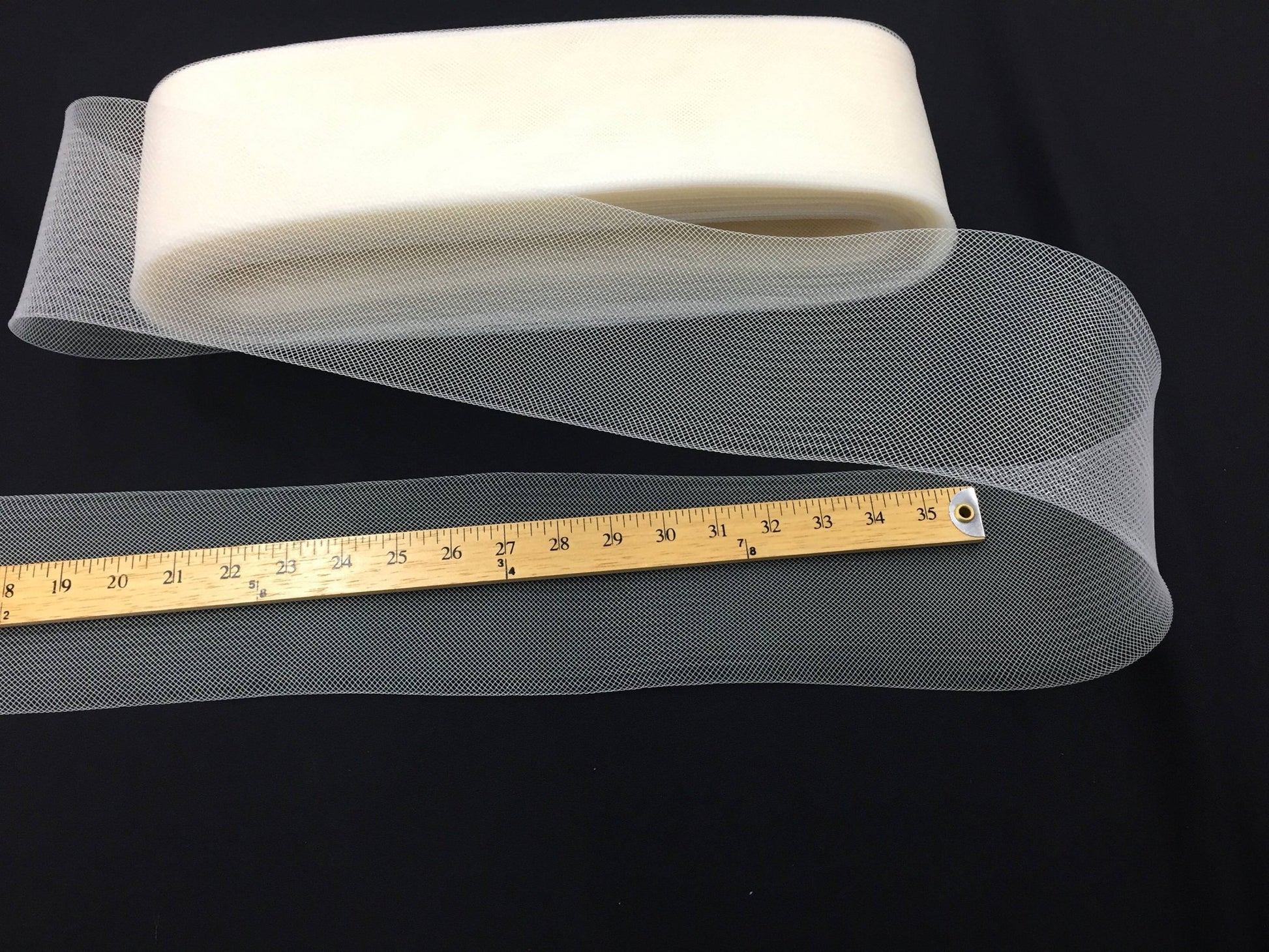 50 yards - 4 Inches Ivory Crinoline Horsehair Braid Trim - wedding - bridal - decorations. - New Creations Fabric & Foam Inc