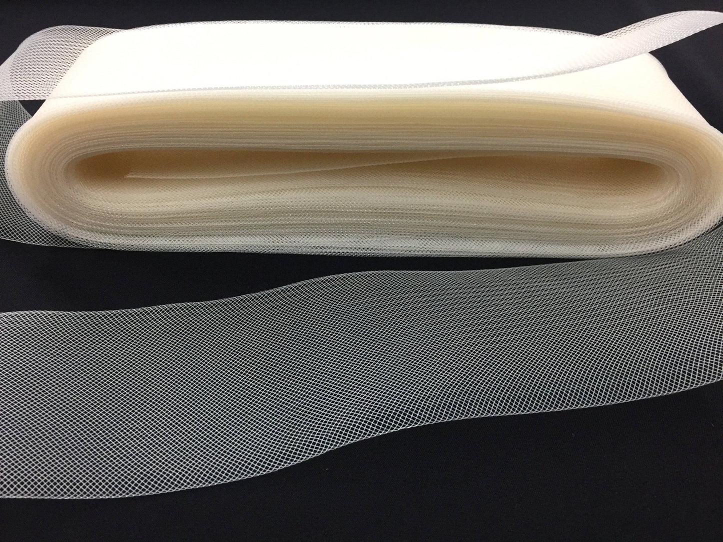 50 yards - 4 Inches Ivory Crinoline Horsehair Braid Trim - wedding - bridal - decorations. - New Creations Fabric & Foam Inc