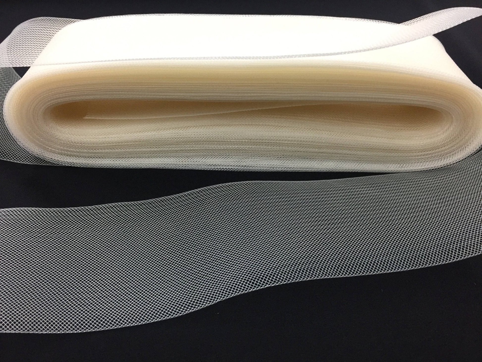 50 yards - 4 Inches Ivory Crinoline Horsehair Braid Trim - wedding - bridal - decorations. - New Creations Fabric & Foam Inc