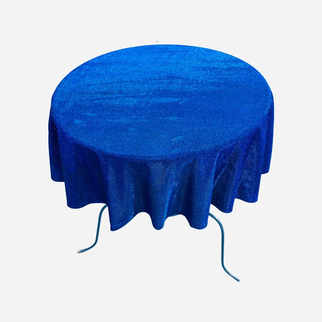 54" ROUND FULL COVERED GLITTER SHIMMER TABLECLOTH - New Creations Fabric & Foam Inc