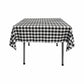 54" x 54" Square Tablecloth for 42" Square Small Coffee Table with 6" Drop, Polyester Checkered Gingham Plaid Table Overlay - New Creations Fabric & Foam Inc
