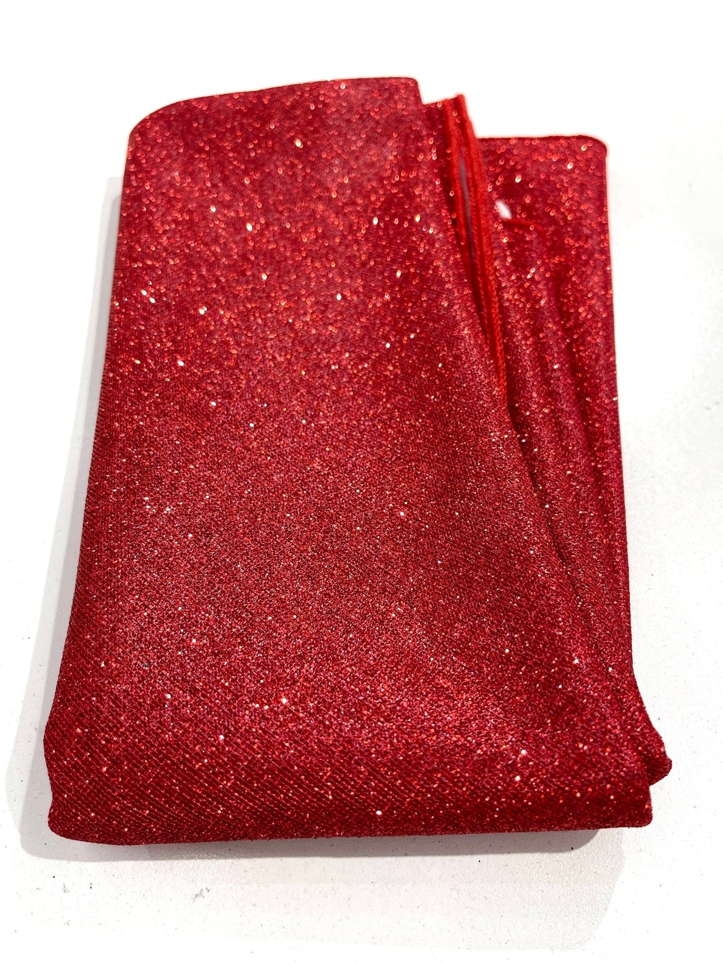 58" ROUND FULL COVERED GLITTER SHIMMER TABLECLOTH - New Creations Fabric & Foam Inc