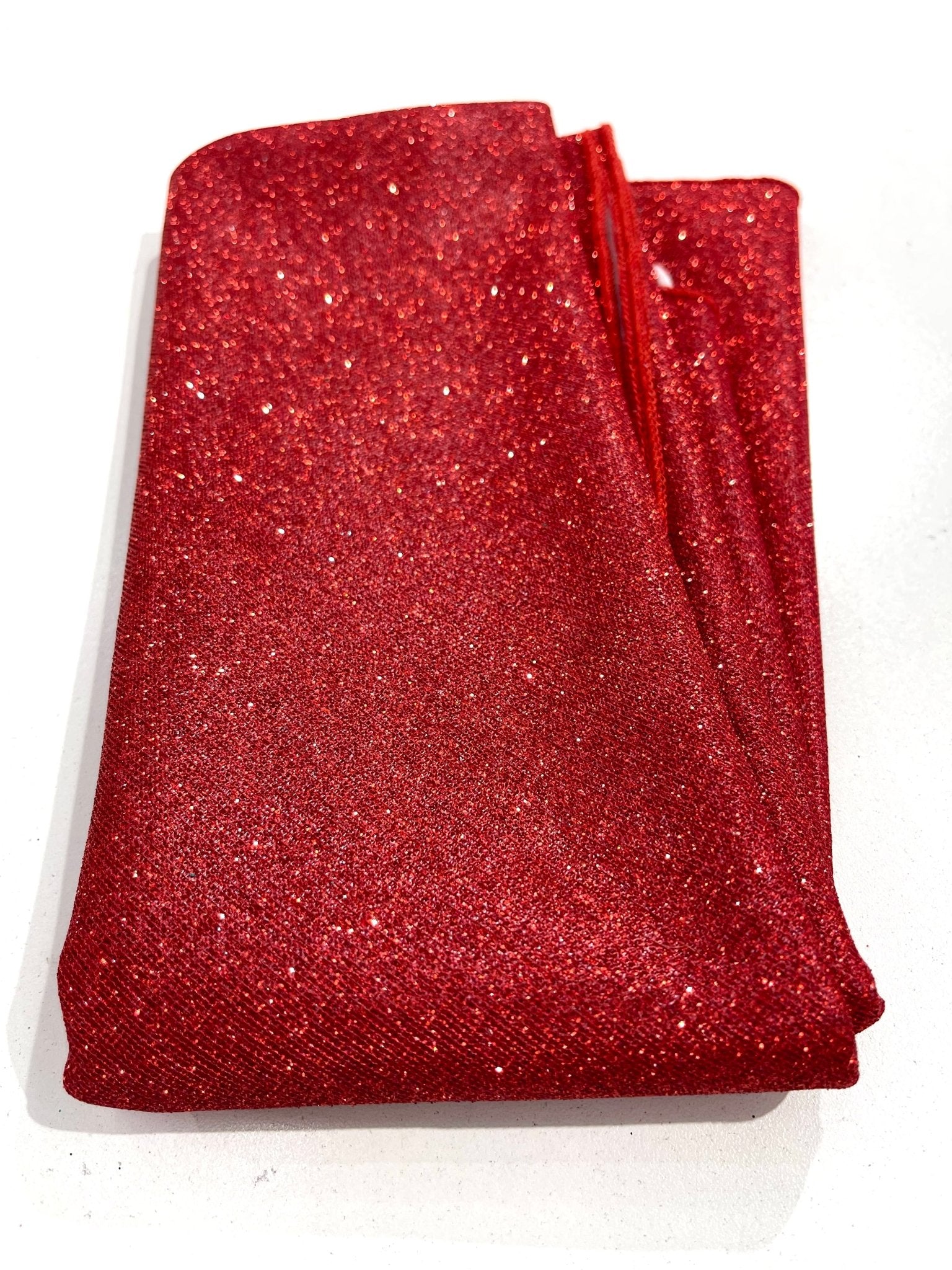 58" ROUND FULL COVERED GLITTER SHIMMER TABLECLOTH - New Creations Fabric & Foam Inc