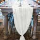 58" Wide Extra Long, Chiffon Wedding Table Runner - New Creations Fabric & Foam Inc