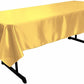 58" x 102" Rectangular Polyester Bridal Satin Table Tablecloth - New Creations Fabric & Foam Inc