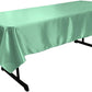 58" x 102" Rectangular Polyester Bridal Satin Table Tablecloth - New Creations Fabric & Foam Inc