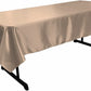 58" x 102" Rectangular Polyester Bridal Satin Table Tablecloth - New Creations Fabric & Foam Inc