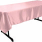 58" x 102" Rectangular Polyester Bridal Satin Table Tablecloth - New Creations Fabric & Foam Inc