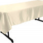 58" x 120" Rectangular Polyester Bridal Satin Table Tablecloth - New Creations Fabric & Foam Inc