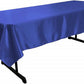 58" x 120" Rectangular Polyester Bridal Satin Table Tablecloth - New Creations Fabric & Foam Inc