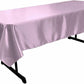 58" x 120" Rectangular Polyester Bridal Satin Table Tablecloth - New Creations Fabric & Foam Inc