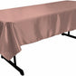 58" x 120" Rectangular Polyester Bridal Satin Table Tablecloth - New Creations Fabric & Foam Inc
