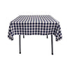 58" x 58" Square Tablecloth for 46" Square Small Coffee Table with 6" Drop, Polyester Checkered Gingham Plaid Table Overlay - New Creations Fabric & Foam Inc