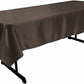 58" x 72" Rectangular Polyester Bridal Satin Table Tablecloth - New Creations Fabric & Foam Inc
