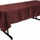 58" x 72" Rectangular Polyester Bridal Satin Table Tablecloth - New Creations Fabric & Foam Inc