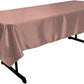 58" x 90" Rectangular Polyester Bridal Satin Table Tablecloth - New Creations Fabric & Foam Inc