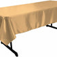58" x 90" Rectangular Polyester Bridal Satin Table Tablecloth - New Creations Fabric & Foam Inc