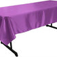 58" x 90" Rectangular Polyester Bridal Satin Table Tablecloth - New Creations Fabric & Foam Inc