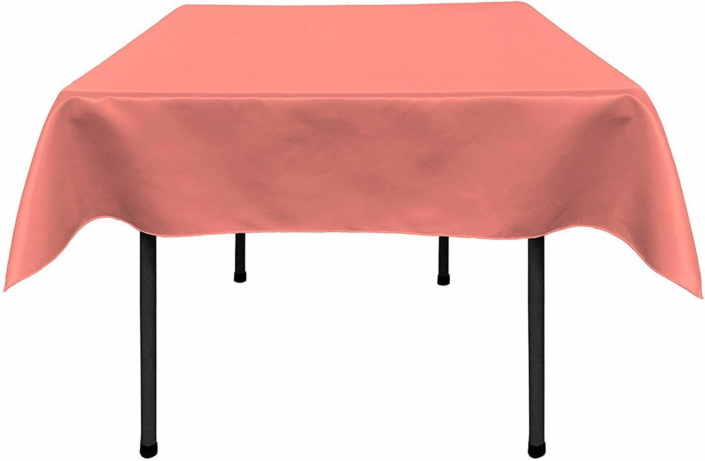 58"x58" SQUARE BRIDAL SATIN TABLECLOTH - New Creations Fabric & Foam Inc