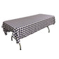 60" Wide x 108" Long Rectangular Polyester Poplin Gingham Checkered Tablecloth - New Creations Fabric & Foam Inc